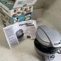 Hamilton Beach Breakfast Sandwich Maker. Maquina Para Preparar Sándwiches De Desayuno 