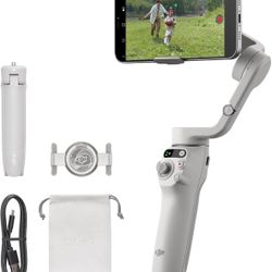 DJI Osmo Mobile 6, 3-Axis Phone Gimbal, Object Tracking, Built-in Extension Rod, Portable and Foldable, Gimbal Stabilizer for iPhone, Andriod, YouTube