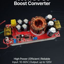 1800W DC-DC Boost Converter with Active Cooling – $70