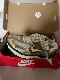 Nike Vomero Gold and White Sneakers