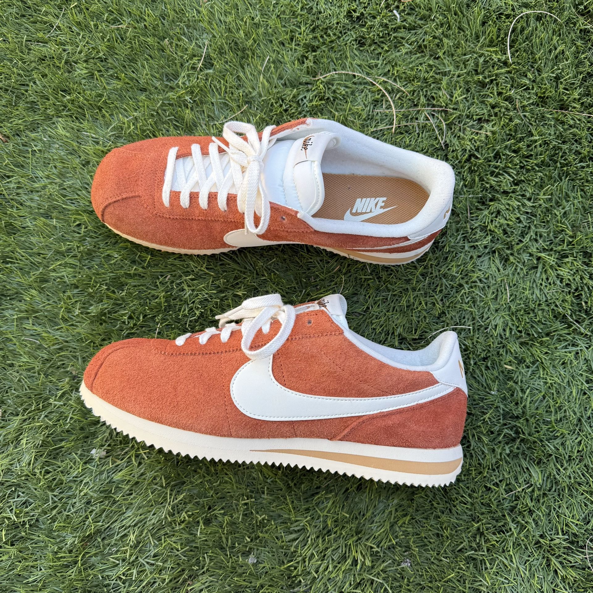 Nike Cortez Orange And White Men’s Shoe Size 11 Suede Dark Russet