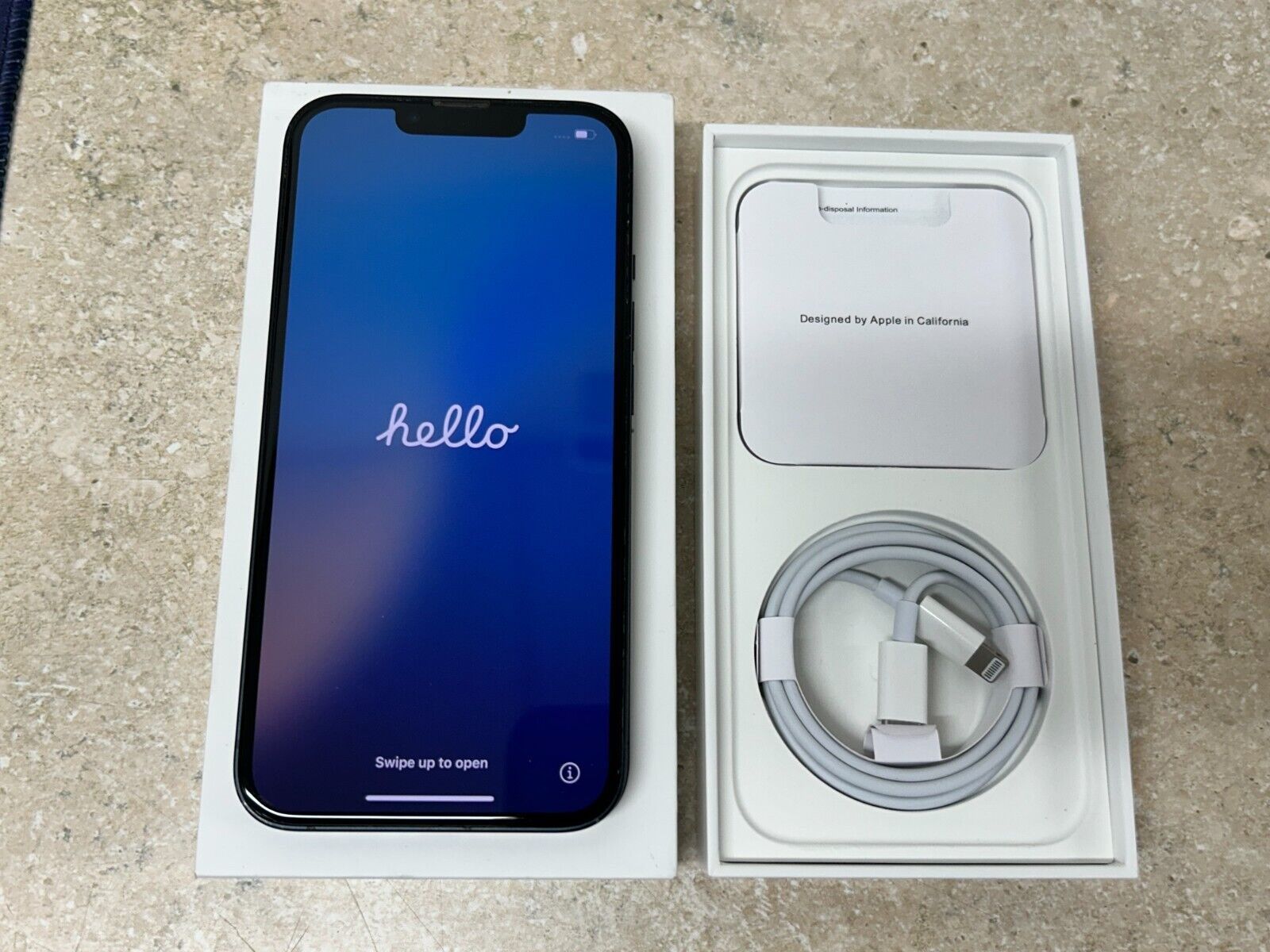 New Dark Blue iPhone 13 W/ Accessories For $186