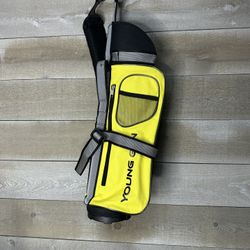 Young Gun Yellow ZAAP Eagle Junior Pencil Travel Golf Club Bag Youth Kids 30"