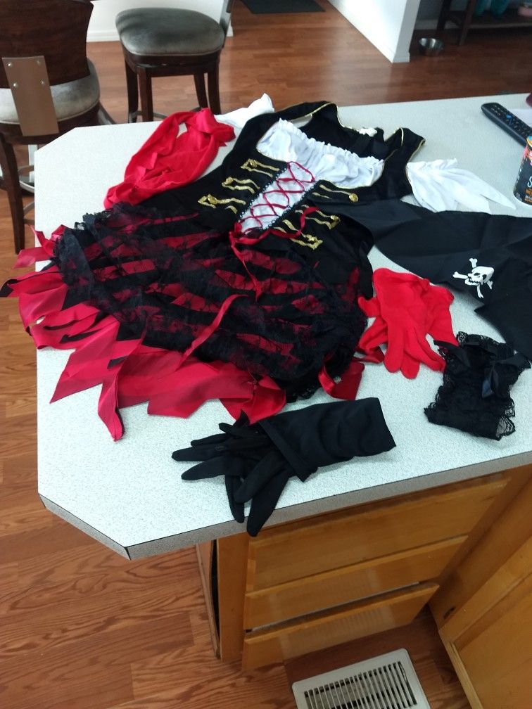 Pirate Costume Size M/L