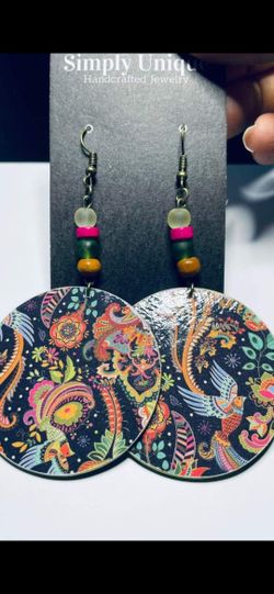 Handcrafted Wooden Earrings