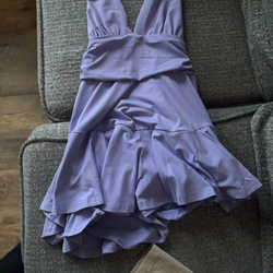 Purple backless Romper, size s from shein