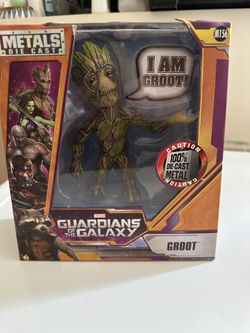 6” Marvel Groot Metal Die Cast In Box