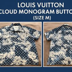 Louis Vuitton Cloud Monogram Button-Up (Size M) – $115