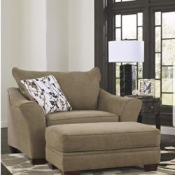 Armchair And Ottoman (Ashley Furniture)