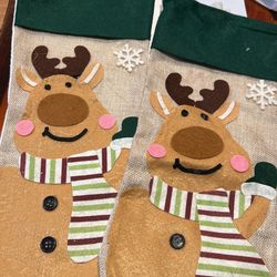 Raindeer Christmas Stocking