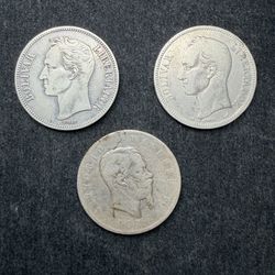 3 Big Foreign Silver Coins 