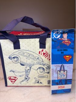 OXXO DC Comics Superman Mini Insulated Cooler Bag NEW (Mexico Exclusive)
