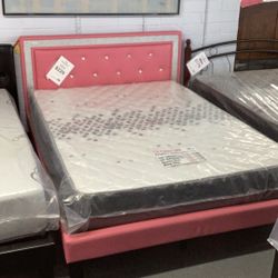 Pink Full Size Bed Frame 