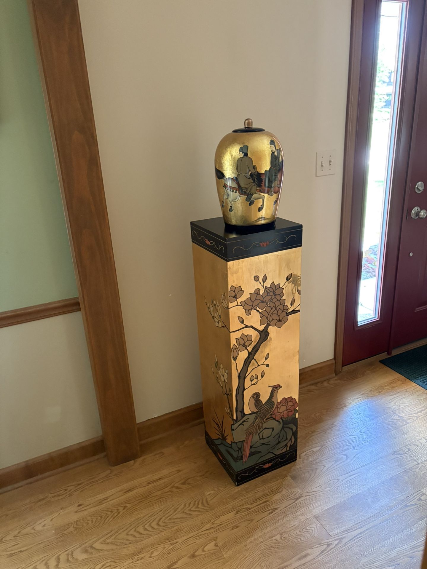 Oriental Pedestal and Vase