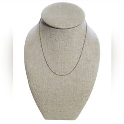 Italy 925 KA 1772 Gold Sterling Silver Twist Thin Chain