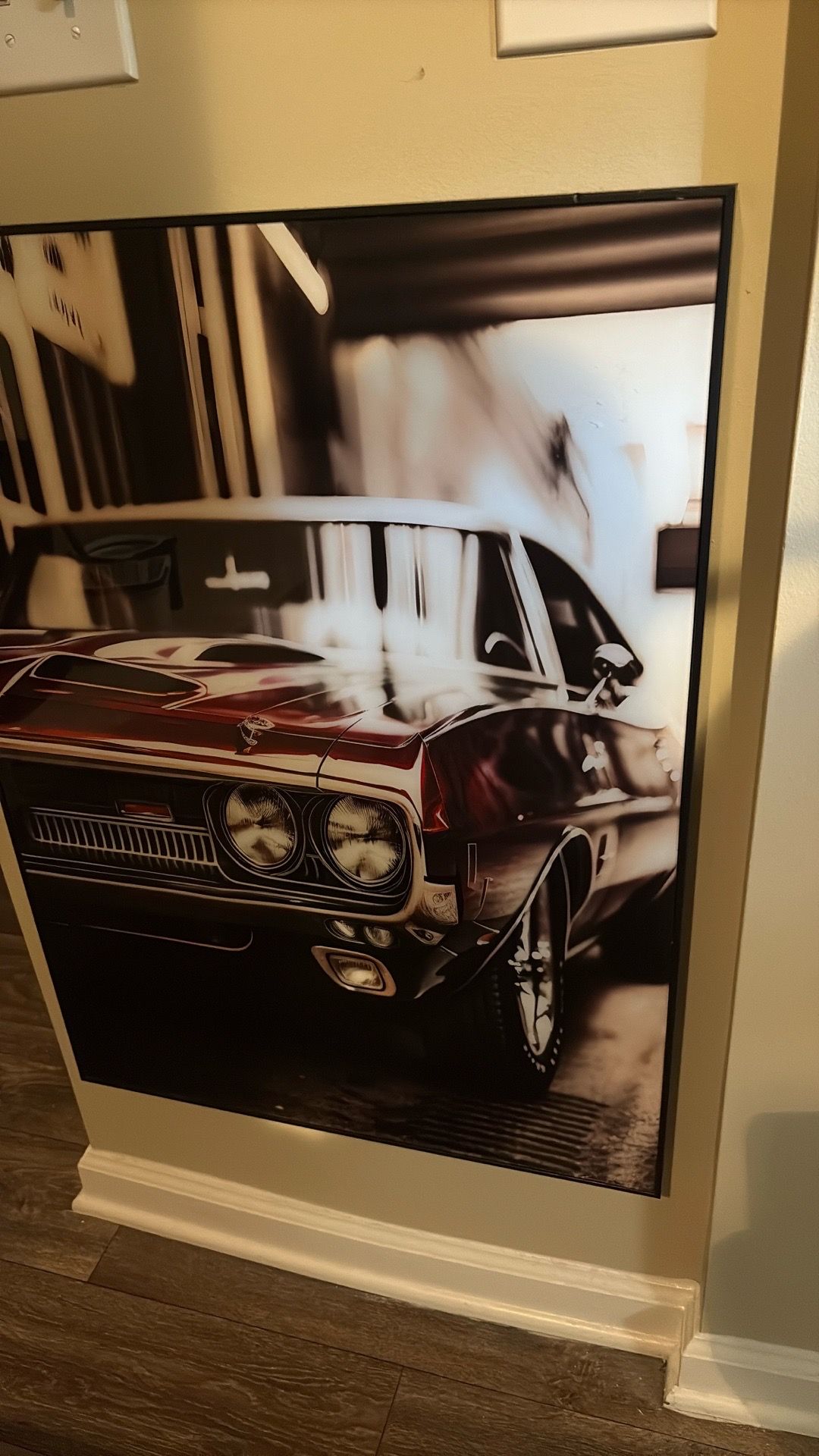 Classic car glass photo