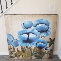 Large Floral canvas Painting 