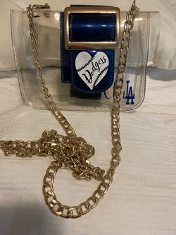 MLB LOS ANGELES DODGERS CLEAR CROSSBODY BAG