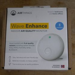 Airthings 322 Wave Enhance Indoor Air Quality Monitor. new 