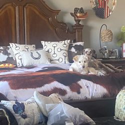 Cortinella 7pc king bedroom set mattress not included