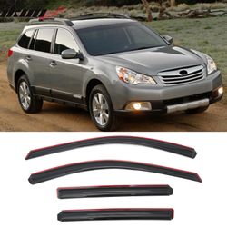 Fits 2010-2014 Subaru Outback Window Visors In-Channel Sun Rain Guard Side Deflector