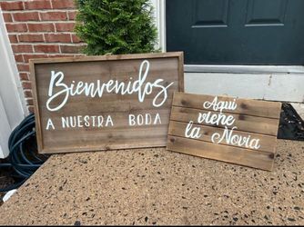 2 X $45 excelentes cuadros para boda al aire libre o espacio cerrado