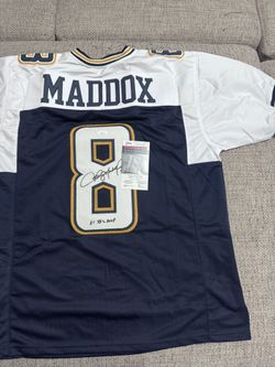 TOMMY MADDOX AUTOGRAPHED SIGNED Custom JERSEY JSA COA-LOS ANGELES XTREME