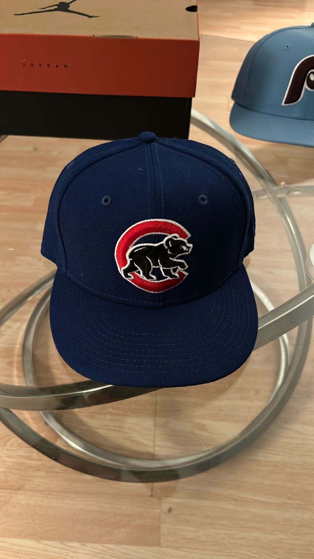 New Era Fitted Size 7 Cubs Hat Royal Blue