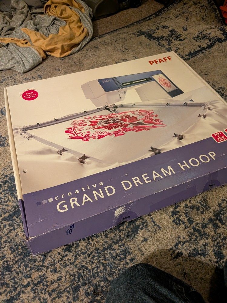 New Pfaff Grand Dream Hoop Embroidery Attachment
