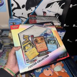 Scarlet And Violet Prismatic Evolution 3 Pack Poster Collection  Pokemon Cards