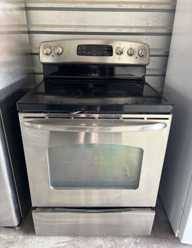 Stainless Steel Electric Flat Top Stove Oven And Range