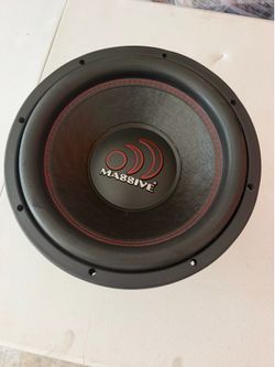 12” massive subwoofer 1400w  only have one