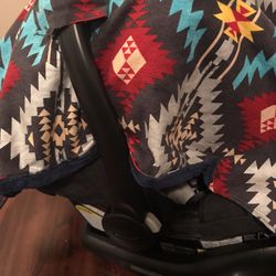 Graco Car Seat And Aztec Canopy