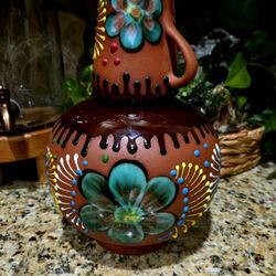 2pc Mexican Barro Botellon/Mexican Clay Water Jug