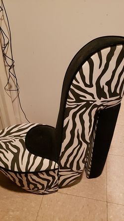 Stylish zebra chair