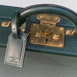 Louis Vuitton President Attache Case Briefcase Green Epi Leather w/ Lock & Keys