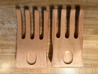 Wooden Bear Claw Salad Hands / Serving Utensils (Set of 2)