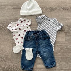 5 Pcs Set //0-3 Months Newborn 