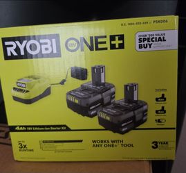 Ryobi 18v battreies w/ charger