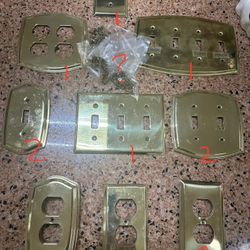 Solid brass outlet and switch plate s