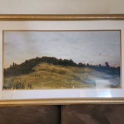 Large Vintage Landscape Picture