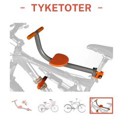 Tyketoter Bike Seat For 2-5 Year Olds 