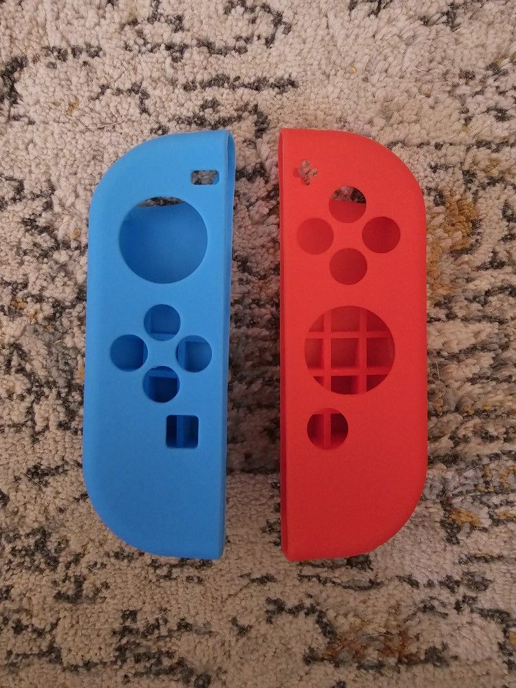 Silicone Cover Protector for Nintendo Switch Joy-con. Blue/Red