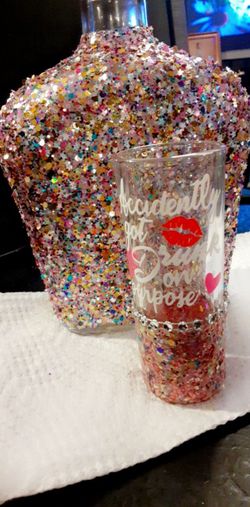 Bottle And Shot Glass *Great Gifts