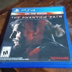 MGS THE PHANTOM PAIN PS4 Replacement Video Game Case With Booklet 