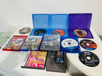 Video Game Lot PS5 PS4 PS3 PS2 NES DS Final Fantasy Mario FIFA Injustice WWE