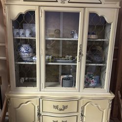 All Wood China Cabinet 