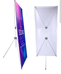 Adjustable X banner stand