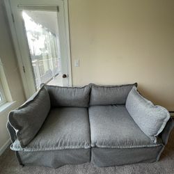 Gray Anabei modular loveseat 
