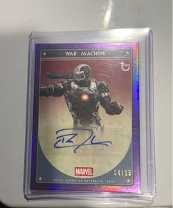 Marvel War machine autograph